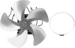 5 Blade Heat Powered Stove Fan Aluminum Alloy Thermal Powered Fireplace