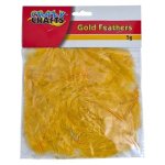 Golden Feathers For Crafts 5G