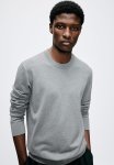 Slim Fit Fine-knit Jumper - Dark Grey