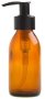 Essentially Natural Amber Glass Bottle With Pump Dispenser