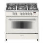 Meireles Kitchen Gas Stove 5 Burner With Electric Multifunction Stove Oven 90CM Cream G90