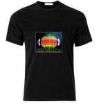 El Panel Sound Activated LED Light Up Tshirt Tshirts:| Android Music Bot – S Black