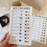 Daily List Checklis Boards Plastic Rv Chore Chart Memo Boards Detachable Message Board Checklist Slider Schedule Planning Boards