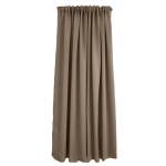 Woven Blockout Taped Curtain - Pewter - 270 X 218CM