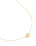 Goldair Gold Plated Cubic Zirconia Double Circle Pendant Necklace