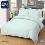 Simon Baker 200 Thread Count Poly 50 COTTON 50 Percale - Duck Egg Fitted Sheets Standard & XL Various Sizes - King Std 183CMX 19