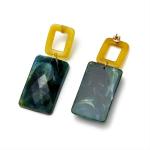 Mod Jade Acrylic Earrings - Jade