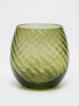Olive Green Textured Wine Glass 9.5CM - None None