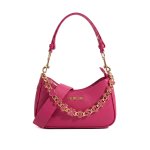 Dangling Logo Shoulder Bag -fuchsia