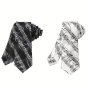 1PC Men's Fashion Musical Note Pattern Tie Suitable For Going Out Party Ideal Choice For Gifts