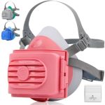 Beesafety Reusable Half Face Respirator Mask With 6 Filters 2818 Food-grade Silicone Dust Mask For Painting Cleaning Sanding Pin