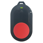 REM101M 1 Button Remote Grey red