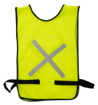 Velcro Lime Refective Bib Adjustable Attatch