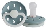 Silicone Glow In The Dark Moon Pacifier Size 2 - Stone Blue