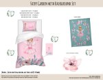 Kids Duvet Set- Fairy Garden With Background