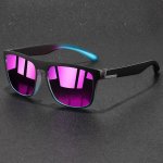 Aooyoweily Vintage Square Frame Sunglasses For Men And Women Classic Unisex Design PC Lens Anti-glare Driving Fishing Travel And