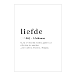 Liefde Art Print - A0