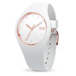 Ice Glam White Rose Gold Watch - S