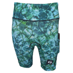 High Waist Ladies Cycling Shorts - Tie Dye - Ladies S - 32