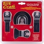 Tork Craft Quick Change Oscillating Floor Working Accessory Kit 4PC