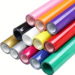 30.48CM X 3FT Heat Transfer Vinyl Htv Vinyl Iron On Vinyl Permanent Vinyl Vinyl Roll Adhesive Vinyl Permanent Vinyl Roll Heat Tr
