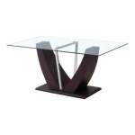 Smte Bateau Glass Coffee Table Nature Black With Keychain