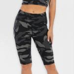 Ladies Camo Bike Shorts With Pocket UP21 - XL