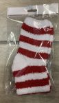 Red White Stripe Sock