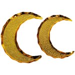 Large & Small Golden Crescent Moon Tray
