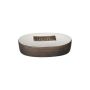 White/grey Ceramic Tabletop Soap Holder