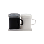 Formosa Plastic Spice Shaker Black & White 1X2