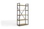 - High Bookcase With 5 Shelves - Freijo/matte Black