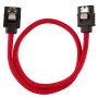 Premium Sleeved Sata 6GBPS 30CM Cable Red
