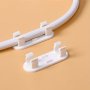 10PCS Adjustable Cable Management Clips Adhesive Cable Organizers Sticky Wire Clips Cord Holder For Tv PC Ethernet Cable Under Desk Wall Home Office