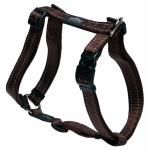 Rogz Utility Reflective H-harness - Lumberjack X Large Chocolate