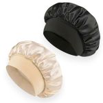 Silkycare Beauty Satin Women Hair Bonnet Sleeping Cap Set With Elastic