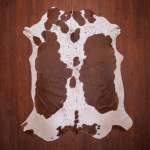 Bs Grade Nguni Hide 599 Brown white L - Large Brown white Panelled