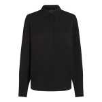 Logo Jacquard Fluid Blouse -black