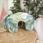 Feeding Pillow Cover Tropical Monster Leaf Safari