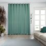 Ready Made Eyelet Blockout Curtain Duck Egg - 400x240