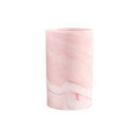Rabyleo Marble Ceramic Mug Creative Toothbrush Holder Simple Drinking Cup. Pink