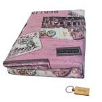 Smte Luxurious Microfiber Bed SHEETS:150X189CM And Smte Keyring Pink Berlin With Keychain