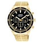 LORUS Sports Men& 39 S Quartz Chronograph Watch Black Sunray Dial