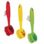 Duck Design Dish Brush - Long Handle 18CM - 3 Pack