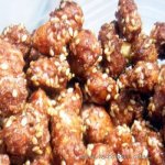 Caramel Peanuts With Sesame Seeds