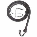 Bull Whip 6 8 10 12 14 Or 16 Foot 12 Strands Paracord Nylon Equestrian Bullwhip Leather Flexible Belly & Leather Flexible Bolste