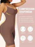 1PC Solid Adjustable Strap Bodysuit Backless Butt Lifting Slimmer Bodyshaper Women's Underwear & Shapewear