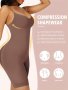 1pc Solid Adjustable Strap Bodysuit Backless Butt Lifting Slimmer Bodyshaper Women's Underwear & Shapewear