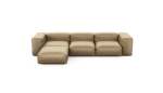 Four Module Chaise Sofa - Velvet - Caramel - 314CM X 199CM