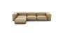 Four Module Chaise Sofa - Velvet - Caramel - 314CM X 199CM